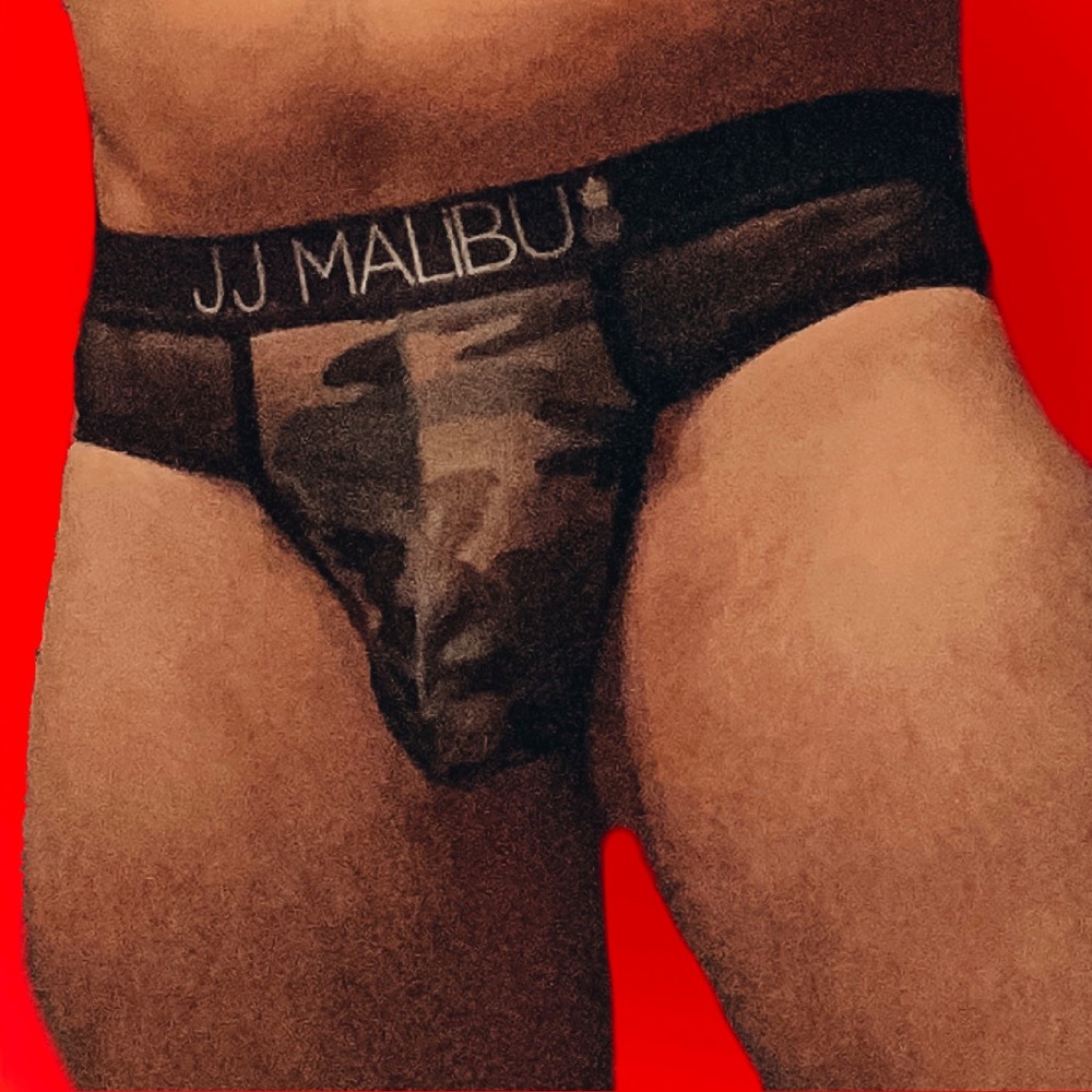 JJ Malibu camo brief mesh
